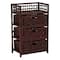 Household Essentials Woven 3 Drawer Chest with Cutout Handles
